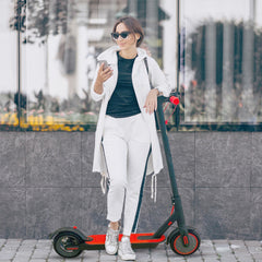 Foldable electric lightweight scooter 36 v battery - Red