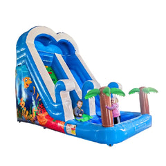 Megastar Inflatable Water Slide, Inflatable Wet Slide with Small Pool for Kids and Adults