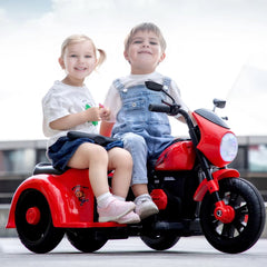 Megastar Rideon Electric Hunter Bike With Side by Side Car 12 V With Rc for 2 Kids