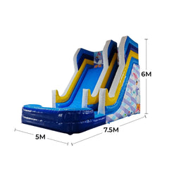 Megastar Dual Lane Water Slide with Pool For Kids Inflatable Playhouse