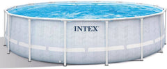 Intex 16' x 48" Prism Frame Chevron Premium Above Ground Pool Set