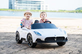 Megawheels Kids ride on 24V xl Licensed Maserati MC20 2 Seater Ride on Car With Leather Seat and Led Lights