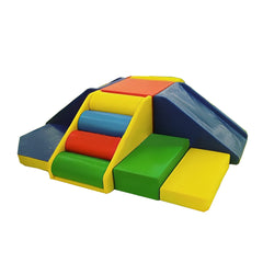 Megastar Soft Play Zone Multi Pyramids Fun Area With Slide, Roll & Climbing Activities