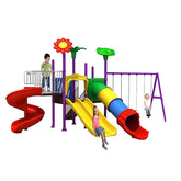 Meagstar Flower & Sunshine Birdy Triplets Combo Playslides & Swings