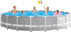 Intex 26756UK Prism Metal Frame Swimming Pool Round 6.1 x 1.32 m 20 ft