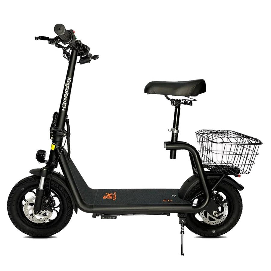 Kugoo Kirin C1 Plus Folding Electric Scooter For Adults With Seat and Basket