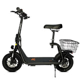 Kugoo Kirin C1 Plus Folding Electric Scooter For Adults With Seat and Basket