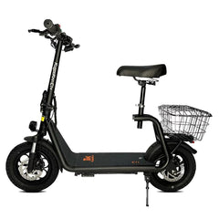 Kugoo Kirin C1 Plus Folding Electric Scooter For Adults With Seat and Basket