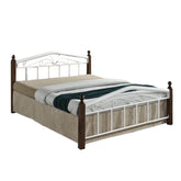 Wooden Steel King Size Bed