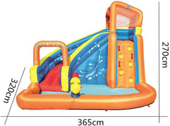 Bestway Waterpark Turbo Splash Inflatable Bouncer Water Park, Bouncy Castle, Water Slide and Pool for Kids