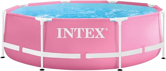 PINK METAL FRAMETH POOL 2.44mtX76cm