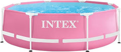 PINK METAL FRAMETH POOL 2.44mtX76cm