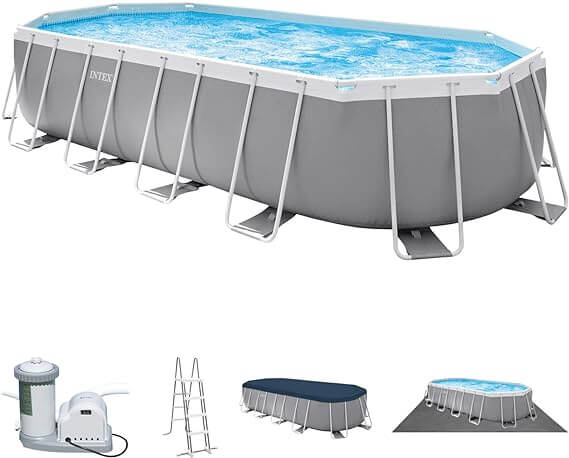 Intex Prism Frame Oval Pools Set 610 X 305 X 122 CM