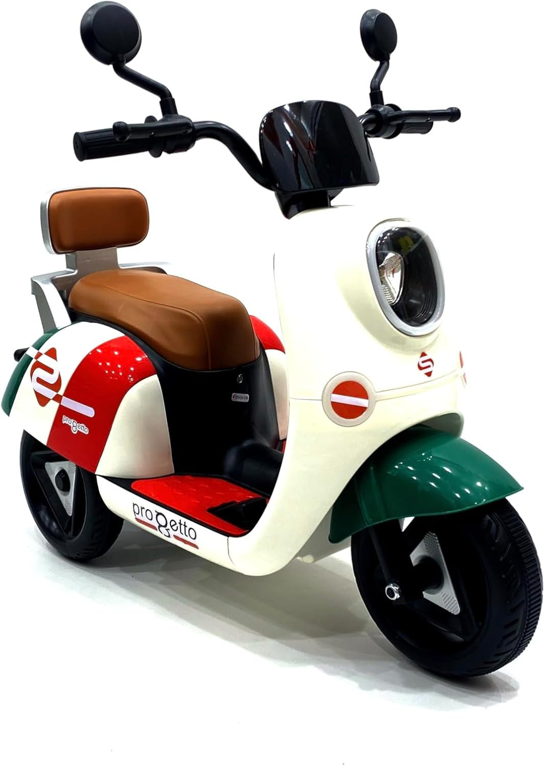 Vespa Progetto Kids Electric Motorcycle 6V 7AH Battery