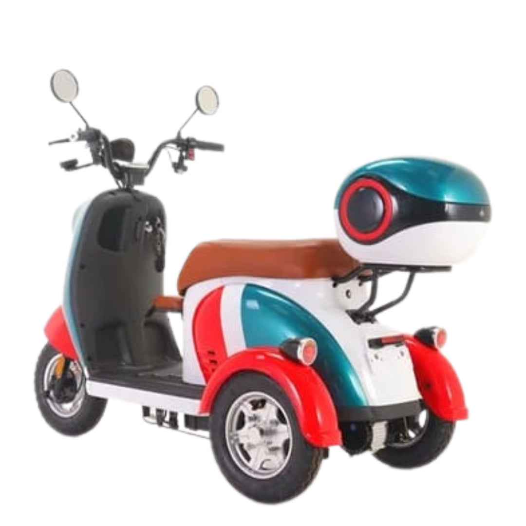 Megawheels Electric Parent child Vespa Styled Trike Scooter