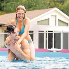 PINK METAL FRAMETH POOL 2.44mtX76cm