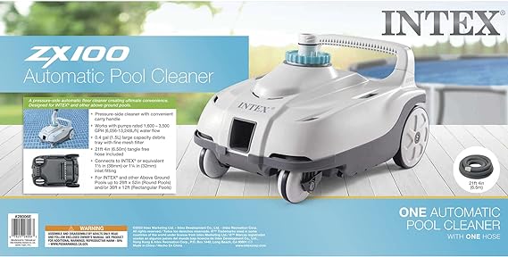 INTEX ZX100 AUTO POOL CLEANER - 55.37 x 38.1 x 30.73 cm