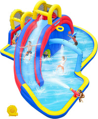 Kids Play Inflatable Water Slide Bounce House with Splash Pools