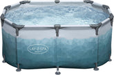 Lay-Z-Spa inflatable Ice tub with a geometric pattern on the cover
