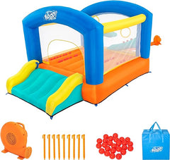 H2OGO!® LEAP & PLAY MEGA INFLATABLE BOUNCER - 9'6" x 7' x 5'8"/2.89m x 2.13m x 1.73m