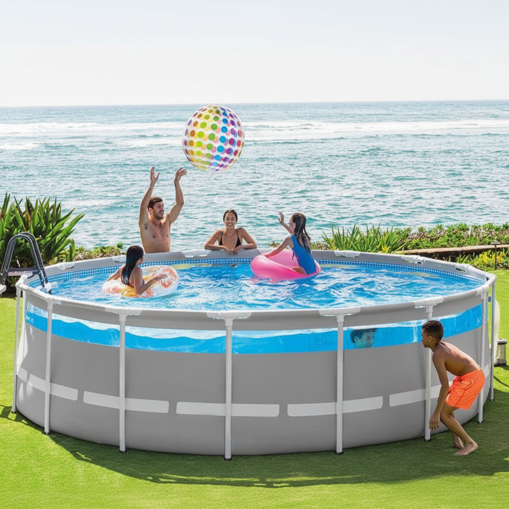 Intex Prism Frameth Clearview Premium Round Pool Set 4.27x1.07mt