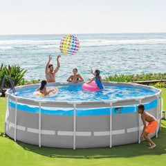 Intex Prism Frameth Clearview Premium Round Pool Set 4.27x1.07mt