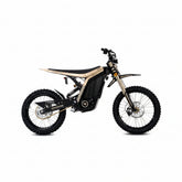 Lynx 72V Electric Dirt Bike with 12KW Peak Power for Off Road Riding in Dubai UAE featuring high performance electric motocross design-
gold and black