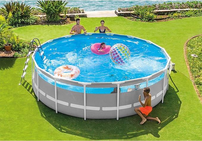 Intex Prism Frameth Clearview Premium Round Pool Set 4.27x1.07mt