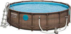 Bestway Power Steel Swim Vista Series Pool Set 4.88m x 1.22m (16′ x 48″)