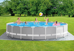 Intex 26756UK Prism Metal Frame Swimming Pool Round 6.1 x 1.32 m 20 ft