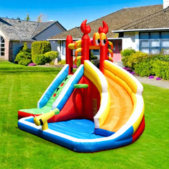 Front View of Inflatable Bouncy Castle