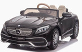 Raf Licensed Mercedes 12 v Maybach Master class Benz S-Class 650 Electric car for kids with RC - Metal Black