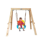 Megastar's Dynamic Sports Growing Giraffe Wooden Swing Set