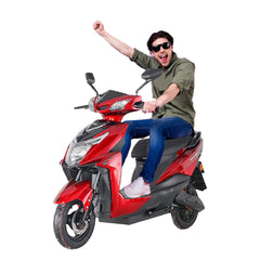 Electric 60 v Moped Motorbike scooter - red