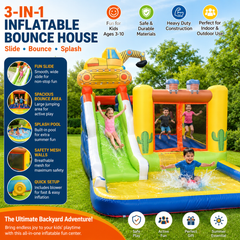 Megastar Kids Inflatable Party Bouncing House Baby Bouncy Slide Water 3.9 * 2.6 * 2.4 meters