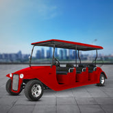 عربة جولف كهربائية كلاسيكية ذات 8 مقاعد من Megawheels Vintage عربة جولف كهربائية