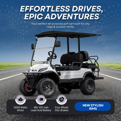 Keon Premium Electric Golf Cart Lead Acid Battery 4 Seater With Lifted Suspension and 1 Years Warranty