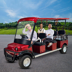 Megawheels Sport Eco Electric Golf Cart 6 seater Red