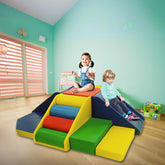 Megastar Soft Play Zone Multi Pyramids Fun Area With Slide, Roll & Climbing Activities