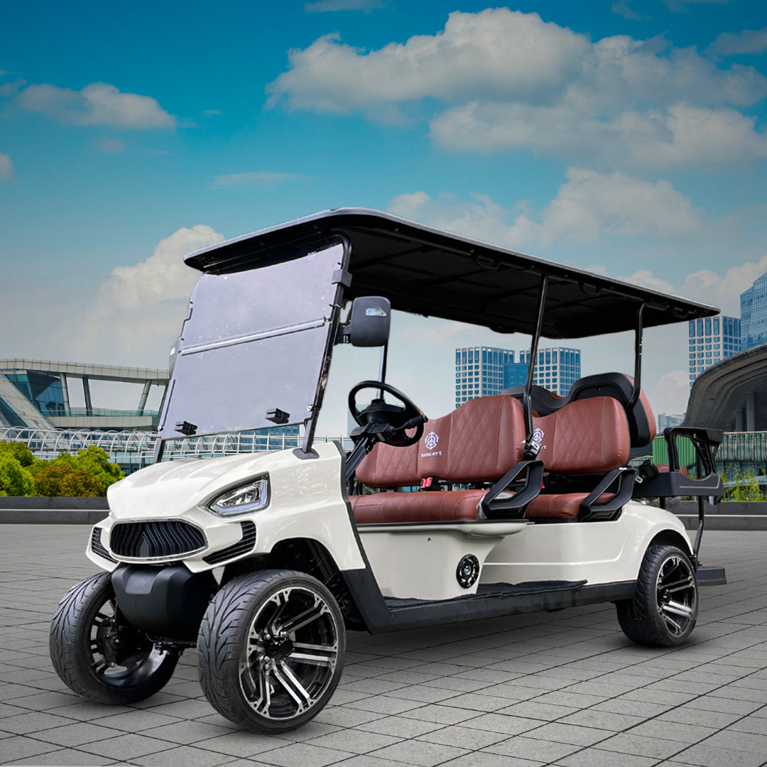 Rafplay Green Rider Electric Golf Cart Buggy 4+2 Seater by Mega wheels