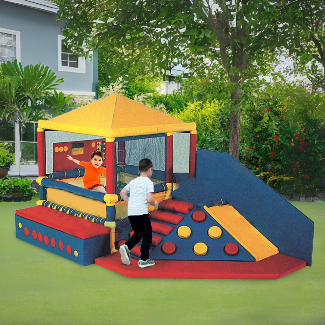 Megastar Soft Play Zone Multi Activities Play House With Ball pit ( Includes 50 balls )