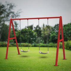 Megastar Double Kids Swing Metal Playset - 200 x 130 x 200cm