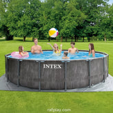 INTEX Greywood Prism Frame Premium Pool Set 5.49x1.22M