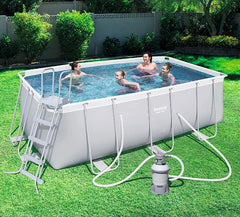 Bestway Power Steel Rectangular Frame Set AGP 4.12m x 2.01m x 1.22m
