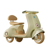 Megastar Ride on 12 v Vespa Scootz Bike for Kids with Parental RC
