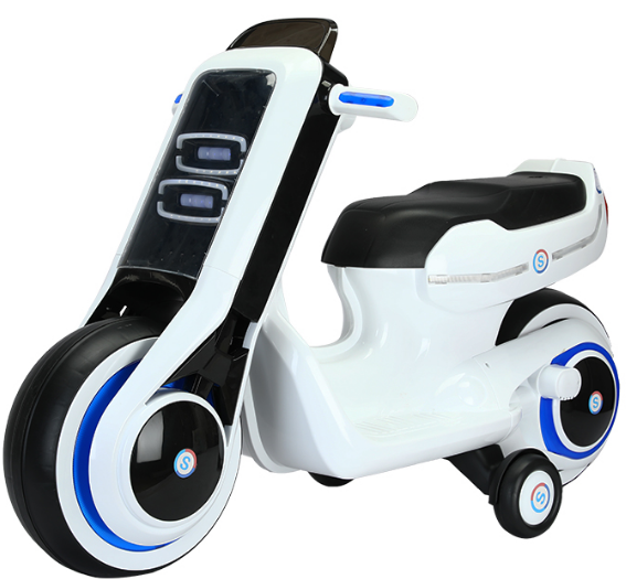 Megastar Ride on 12 V Glowtorque Electric Kids Big Sized Bike With Training Wheels