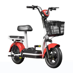 Megawheels Porta CX Electric scooter 2 seater 2 PASSENGER Bike 48 V with peda - RED