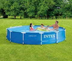 Intex Metal Frame Round Pool With Filter 3.66mt X.76M