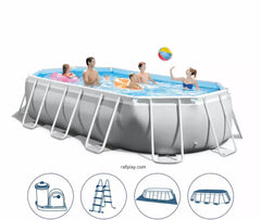 Intex Prism Frame Oval Pool Set 5.03x2.74x1.22MT