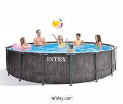 Intex Greywood Prism Frame Premium Round Pool Set 4.57x1.22M